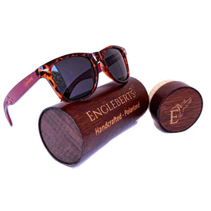 Red Bamboo Tortoise Framed Sunglasses