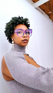 Oversized Cat Eye Vintage Style Retro Glasses