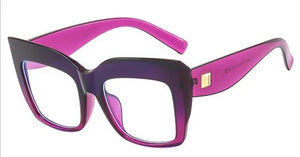 Oversized Cat Eye Vintage Style Retro Glasses
