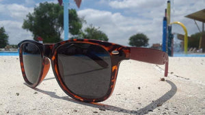 Red Bamboo Tortoise Framed Sunglasses