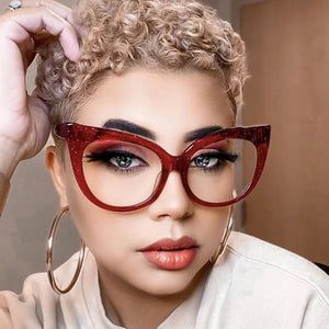 Retro Red Butterfly Frame Glasses
