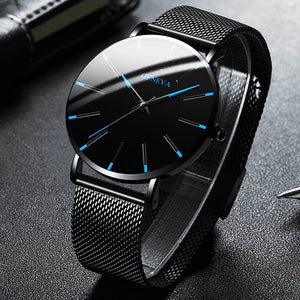 Stainless Steel Mesh Belt Quartz Watch
