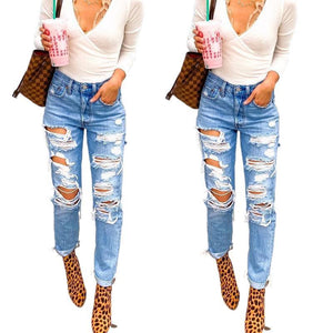 Women's High Waisted Skinny Denim Pants 
